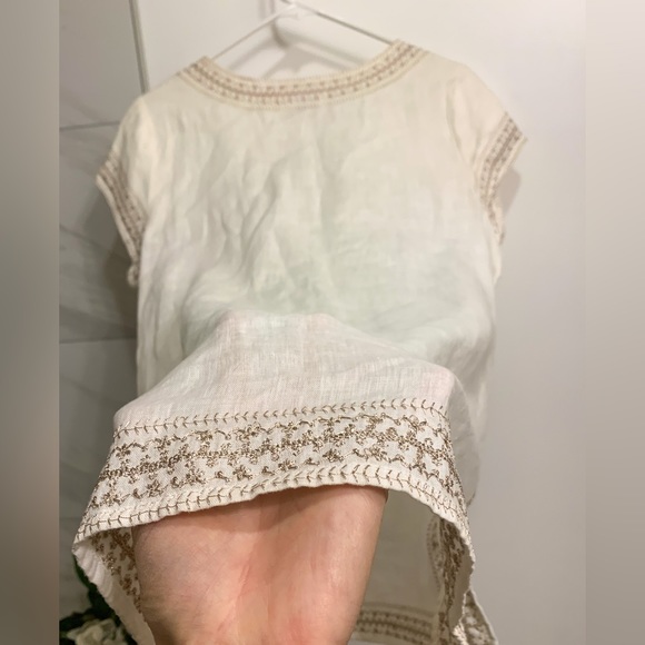 ST. TROPEZ WEST Linen Dress/Cover Up | Coastal| 100% Linen | size M | NWT - Picture 7 of 8